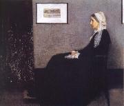 James Abbott McNeil Whistler Arrangement in Grey and Black Nr.1 or Portrait of the Artist-s Mother oil on canvas